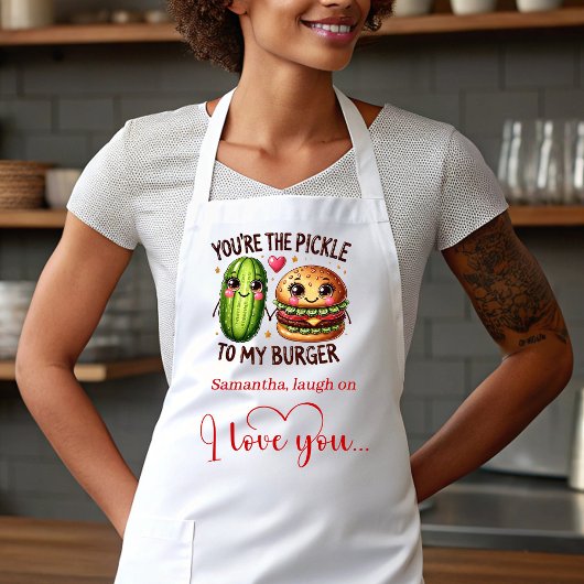 Cute Cartoon Food Custom Sweet Valentine Apron エプロン