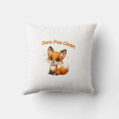 Cute Cartoon Fox – Adorable Kawaii Style クッション (裏面)