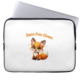 Cute Cartoon Fox – Adorable Kawaii Style ラップトップスリーブ