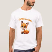 Cute Cartoon Fox – Adorable Kawaii Style Tシャツ (正面)