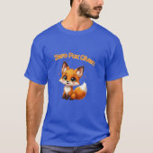 Cute Cartoon Fox – Adorable Kawaii Style Tシャツ (正面)