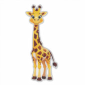 Cute Cartoon Giraffe シール (正面)