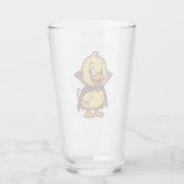 Cute cartoon Halloween duck vampire  タンブラーグラス (裏面)