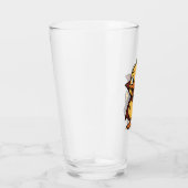 Cute cartoon Halloween duck vampire  タンブラーグラス (右)