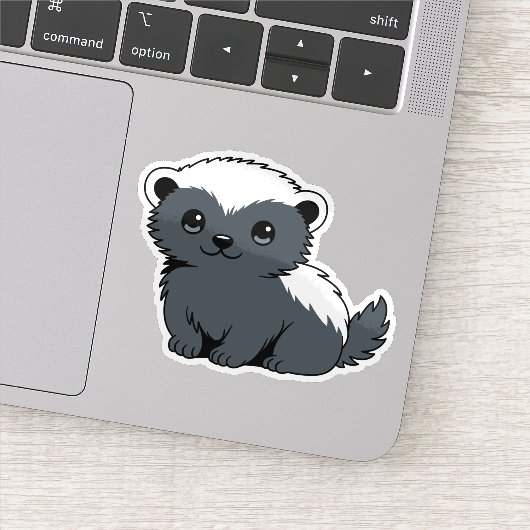Cute Cartoon Honey Badger シール (詳細)