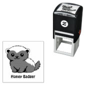 Cute Cartoon Honey Badger セルフインキングスタンプ (インサイチュ)