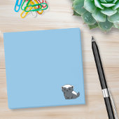 Cute Cartoon Honey Badger Blue ポストイット