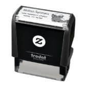 Cute Cartoon Honey Badger Return Address セルフインキングスタンプ (商品)