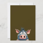 Cute Cartoon Jungle Animals kids birthday 招待状 (裏面)