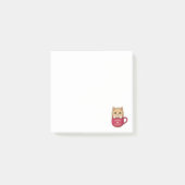 Cute Cartoon Kitten in Coffee Mug ポストイット (正面)