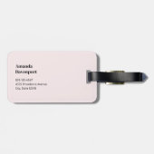 Cute Cartoon Kitten with Hearts ラゲッジタグ (裏面横)