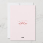 Cute Cartoon Kitten with Hearts Valentine's シーズンカード (裏面)