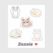 Cute Cartoon Kittens Set シール (シート)