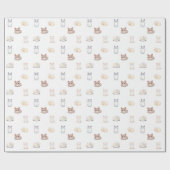 Cute Cartoon Kittens Set ラッピングペーパー (フラット)