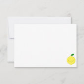 Cute Cartoon Lemon Blank ノートカード (正面)