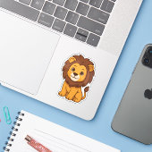 Cute Cartoon Lion シール (ノートパソコンとiPhone)