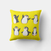 Cute Cartoon Penguins クッション (裏面)