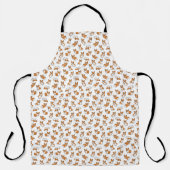 cute cartoon pet dog corgis pattern エプロン (正面)