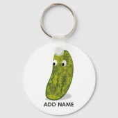 Cute Cartoon Pickle Drawing キーホルダー (正面)