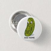 Cute Cartoon Pickle Drawing 缶バッジ (正面&裏面)