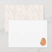 Cute Cartoon Pinto Bean Blank ノートカード (正面/裏面)