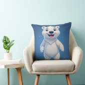 Cute Cartoon Polar Bear Character クッション (椅子)