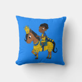 Cute cartoon princess throw pillow クッション (正面)