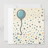 Cute Cartoon Puppy Dog Happy Birthday Card - Moder カード (裏面)