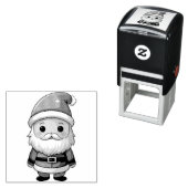 Cute Cartoon Santa Claus Illustration セルフインキングスタンプ (インサイチュ)
