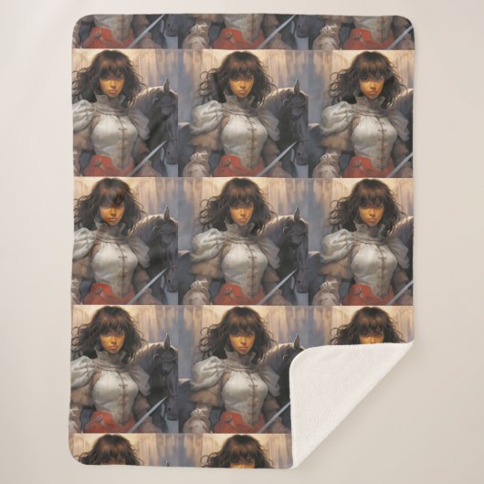 Cute Cartoon Sherpa Blanket シェルパブランケット (正面)