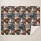 Cute Cartoon Sherpa Blanket シェルパブランケット (正面(横))