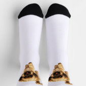 Cute Cartoon Shih Tzu Dog Socks ソックス (上部)