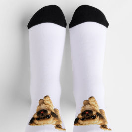 Cute Cartoon Shih Tzu Dog Socks ソックス