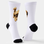 Cute Cartoon Shih Tzu Dog Socks ソックス (傾斜あり)