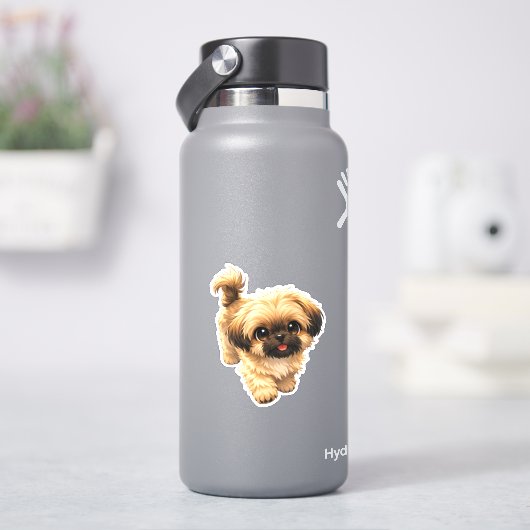 Cute Cartoon Shih Tzu Nala Puppy Dog シール (HydroFlask)