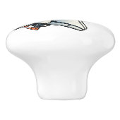 Cute Cartoon Spaceship Personalized セラミックノブ (側面)