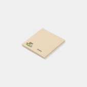 Cute Cartoon Sparrow Playing Soccer | Personalize ポストイット (アングル)