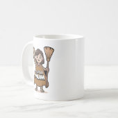 Cute Cartoon Super Mum Personalized Mug コーヒーマグカップ (正面左)