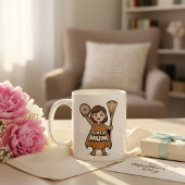 Cute Cartoon Super Mum Personalized Mug コーヒーマグカップ