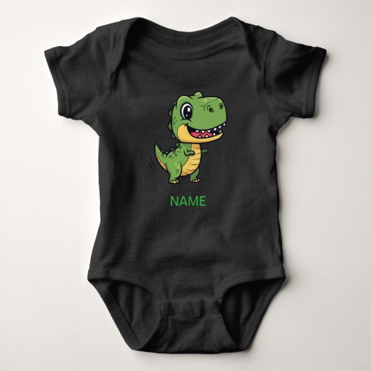 Cute Cartoon T-Rex Dinosaur Kids' T-Shirt  ベビーボディスーツ (正面)