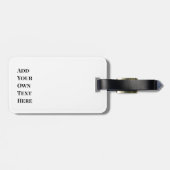 Cute Cartoon Teddy Bear Pun Illustration ラゲッジタグ (裏面横)