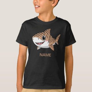 Cute Cartoon Tiger Shark Baby Bodysuit Tシャツ