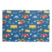 Cute Cartoon Vehicles Pattern  枕カバー (裏面)