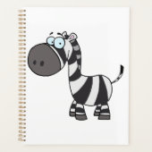 Cute Cartoon Zebra Funny Animal Character プランナー手帳 (正面)