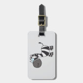 Cute Cartoon Zebra Funny Animal Character ラゲッジタグ (正面縦)