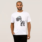 Cute Cartoon Zebra Funny Animal Character Tシャツ (正面フル)