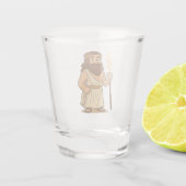 Cute Cartoon Zeus Shot Glass – Greek Mythology God ショットグラス (裏面)