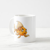 Cute Cartoony Fish Coffee Mug コーヒーマグカップ (正面左)