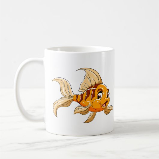 Cute Cartoony Fish Coffee Mug コーヒーマグカップ (左)