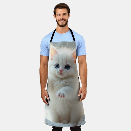 Cute Cat エプロン (着用した状態)